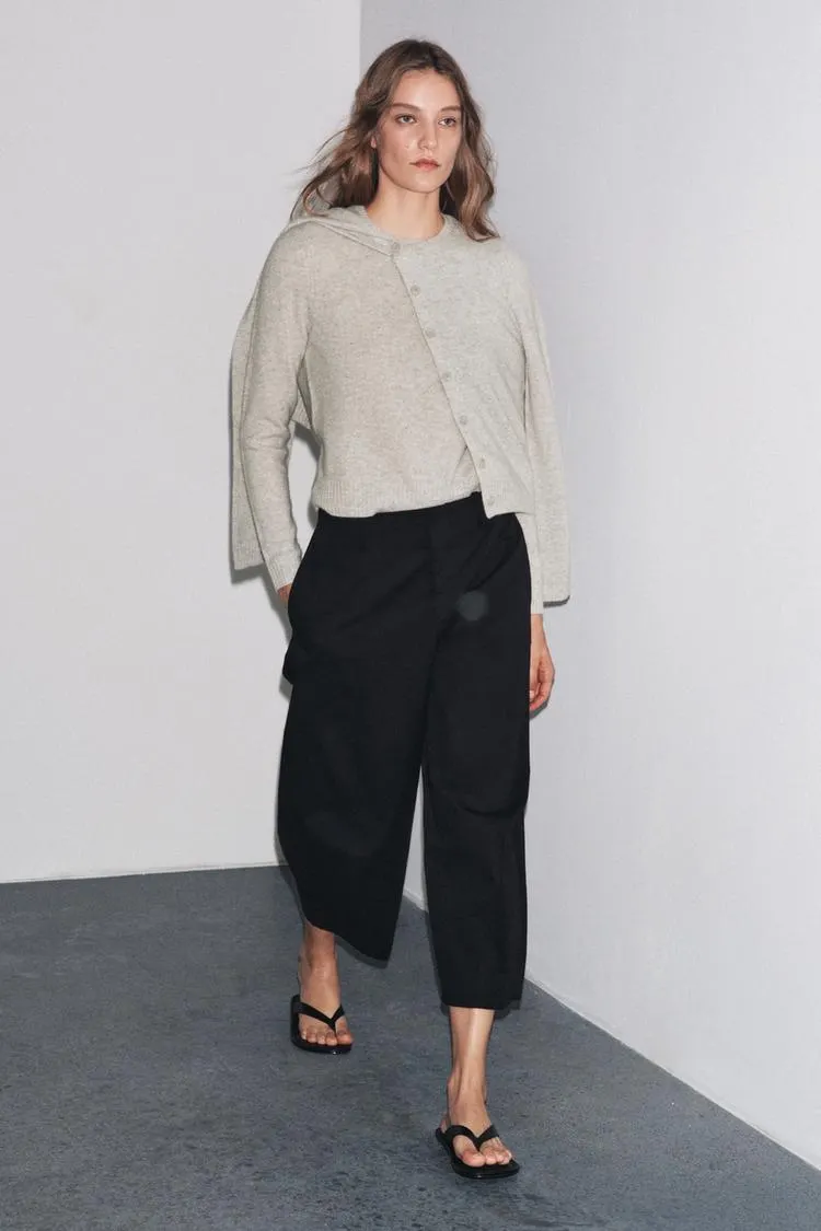 CARDIGAN 100% LANA MANICHE LUNGHE