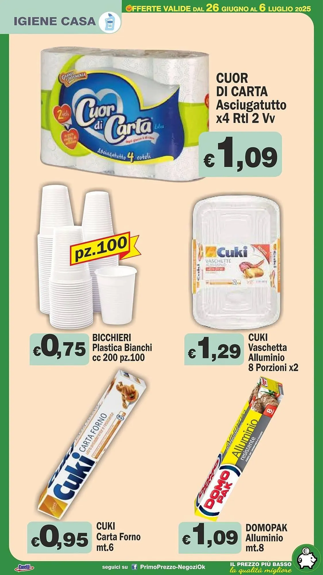 Volantino Primo Prezzo da 26 giugno a 6 luglio di 2025 - Pagina del volantino 21
