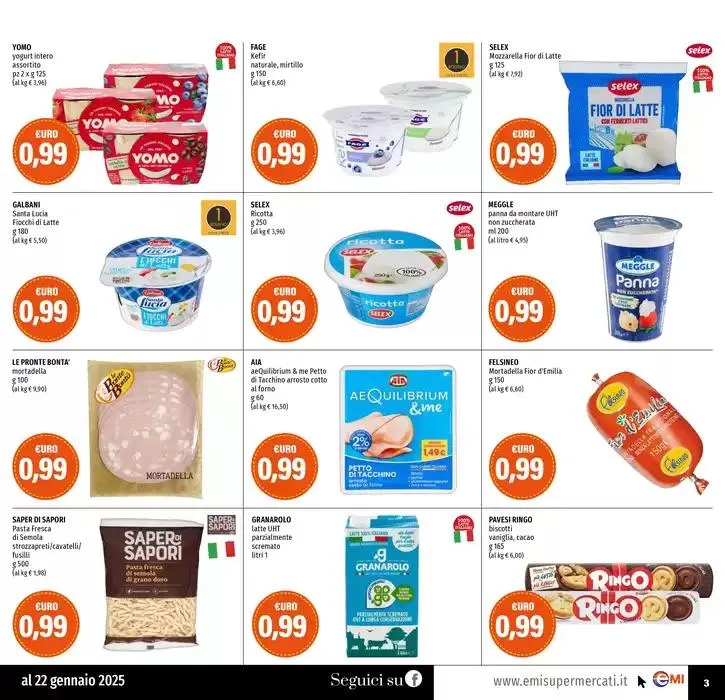 Tanti prodotti a 0.99 da 9 gennaio a 22 gennaio di 2025 - Pagina del volantino 3