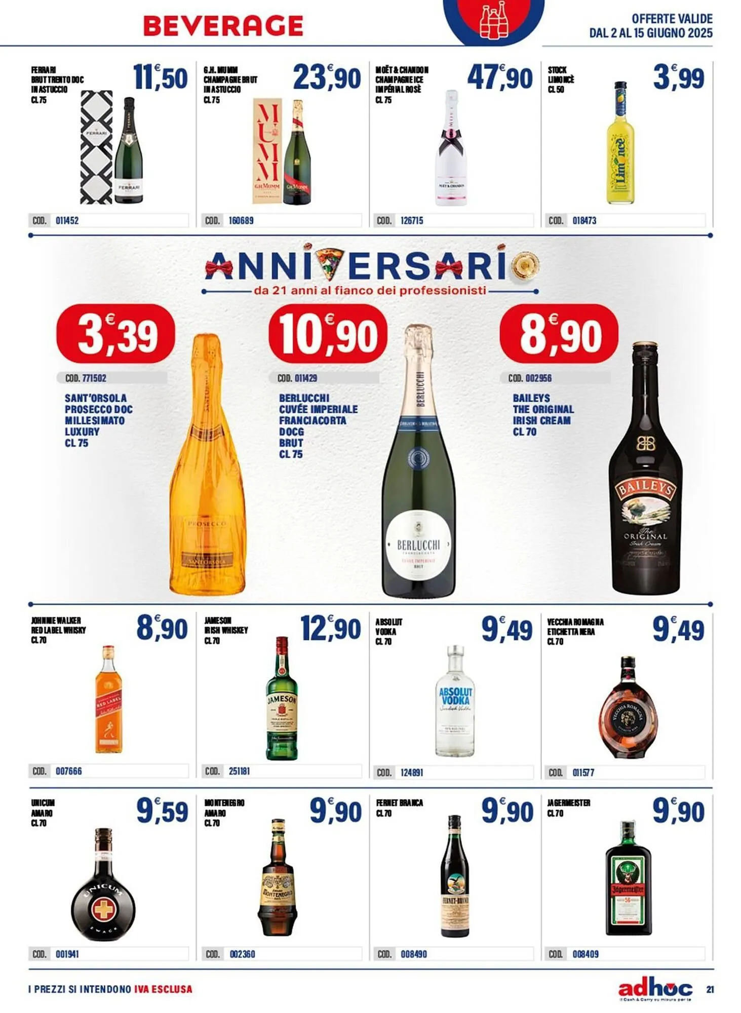 Volantino Adhoc da 2 giugno a 15 giugno di 2025 - Pagina del volantino 21