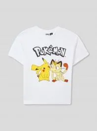 T-shirt con stampa Pokémon® Bianco ottico