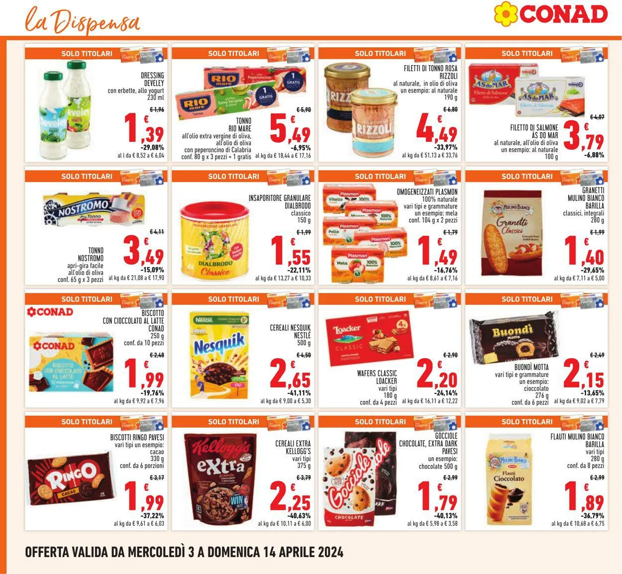 Conad - Roma Volantino attuale da 3 aprile a 14 aprile di 2024 - Pagina del volantino 16