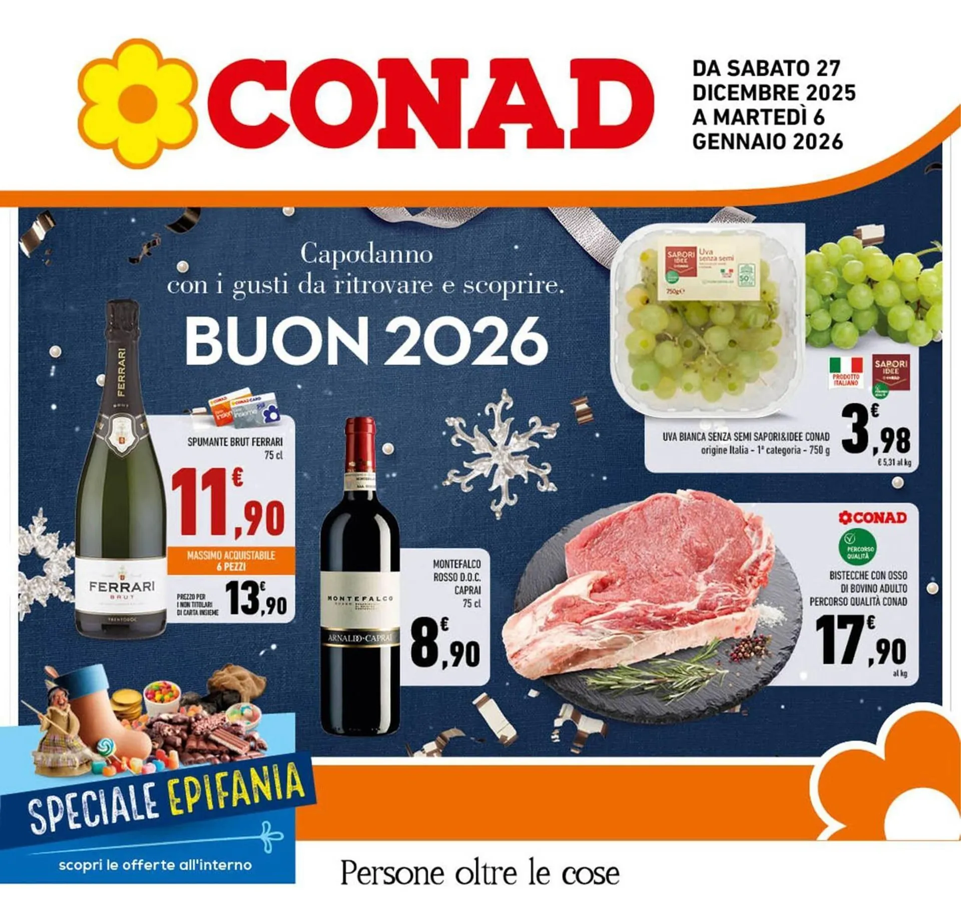 Volantino Conad da 27 dicembre a 6 gennaio di 2026 - Pagina del volantino 1