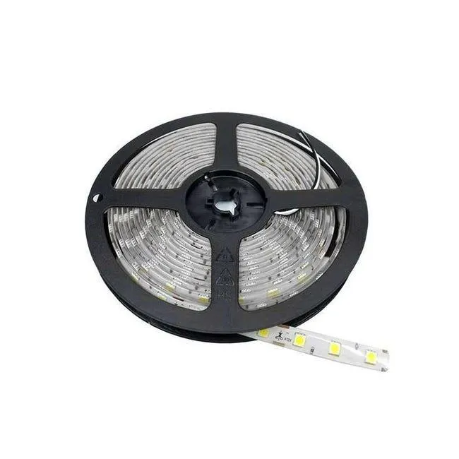 Nastro LED 5m impermeabile 60LED/m 14,4W/m - Bianco Hot 2800K