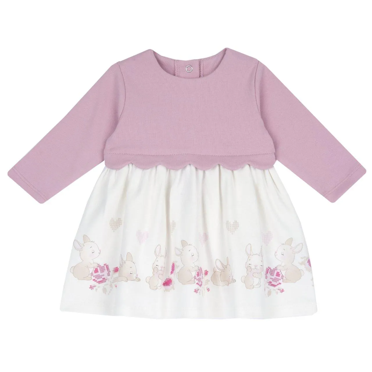 Vestito con gonna stampata