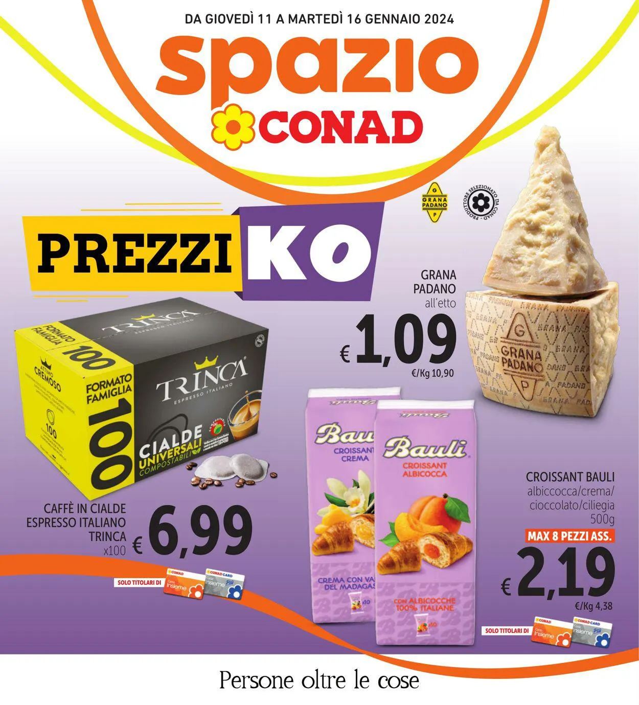 Conad - Spazio - Palermo Volantino attuale da 11 gennaio a 16 gennaio di 2024 - Pagina del volantino 1
