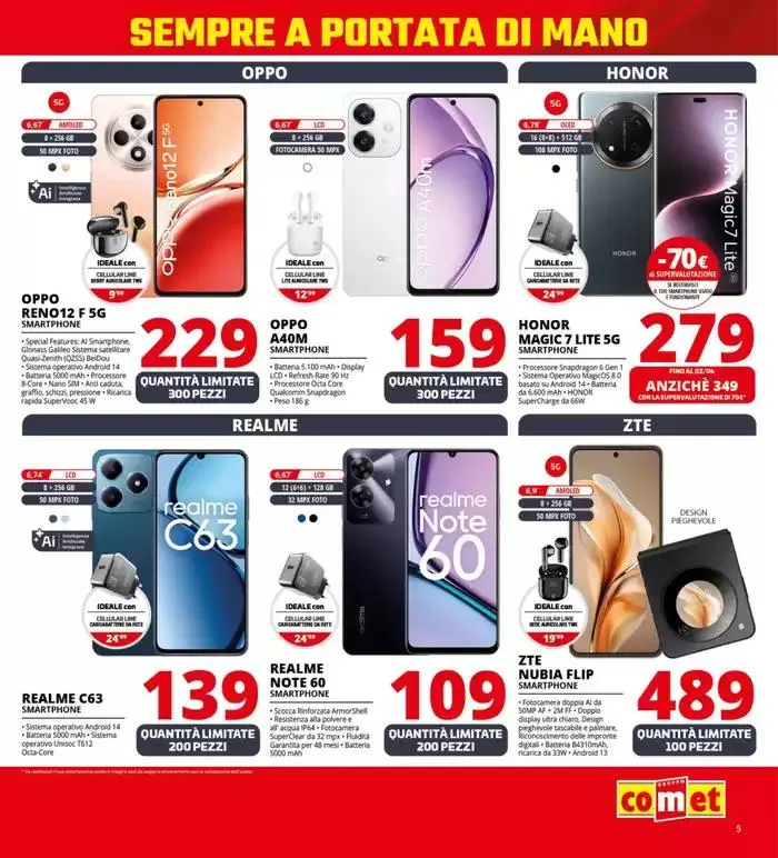 Offerte da Comet! da 20 marzo a 2 aprile di 2025 - Pagina del volantino 5
