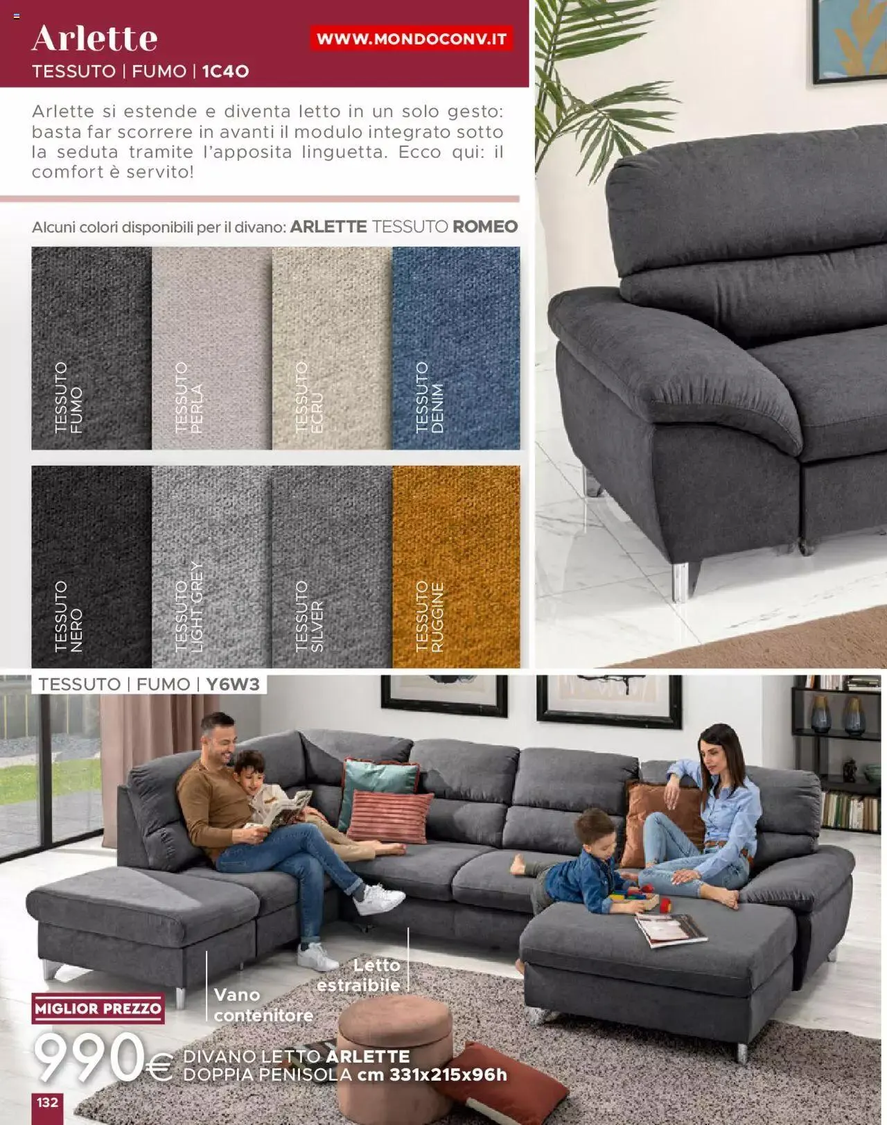 Volantino Mondo Convenienza da 1 ottobre a 31 dicembre di 2023 - Pagina del volantino 134