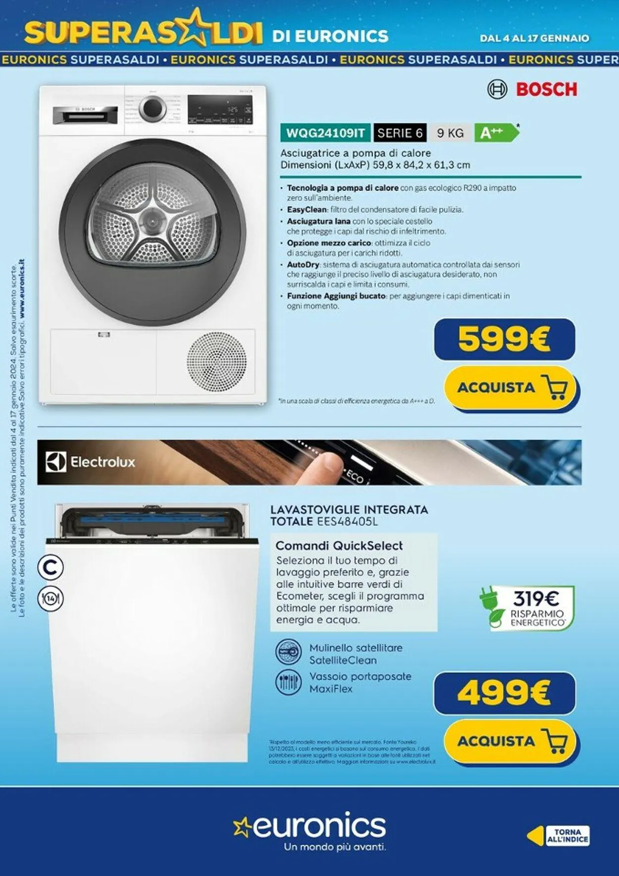 Euronics Volantino attuale da 4 gennaio a 17 gennaio di 2024 - Pagina del volantino 17