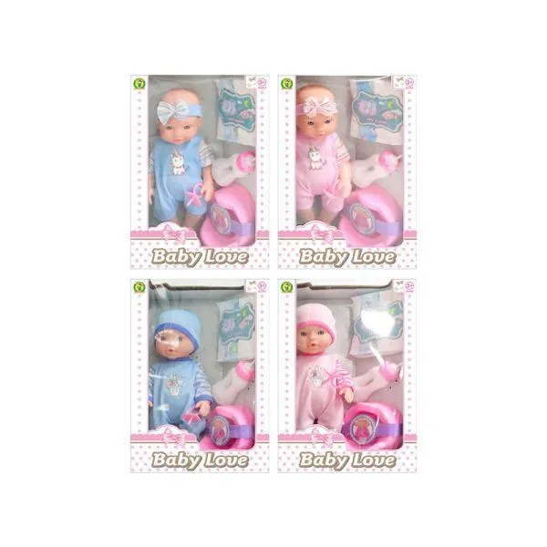 Bambola Baby Love con accessori - Mazzeo Giocattoli