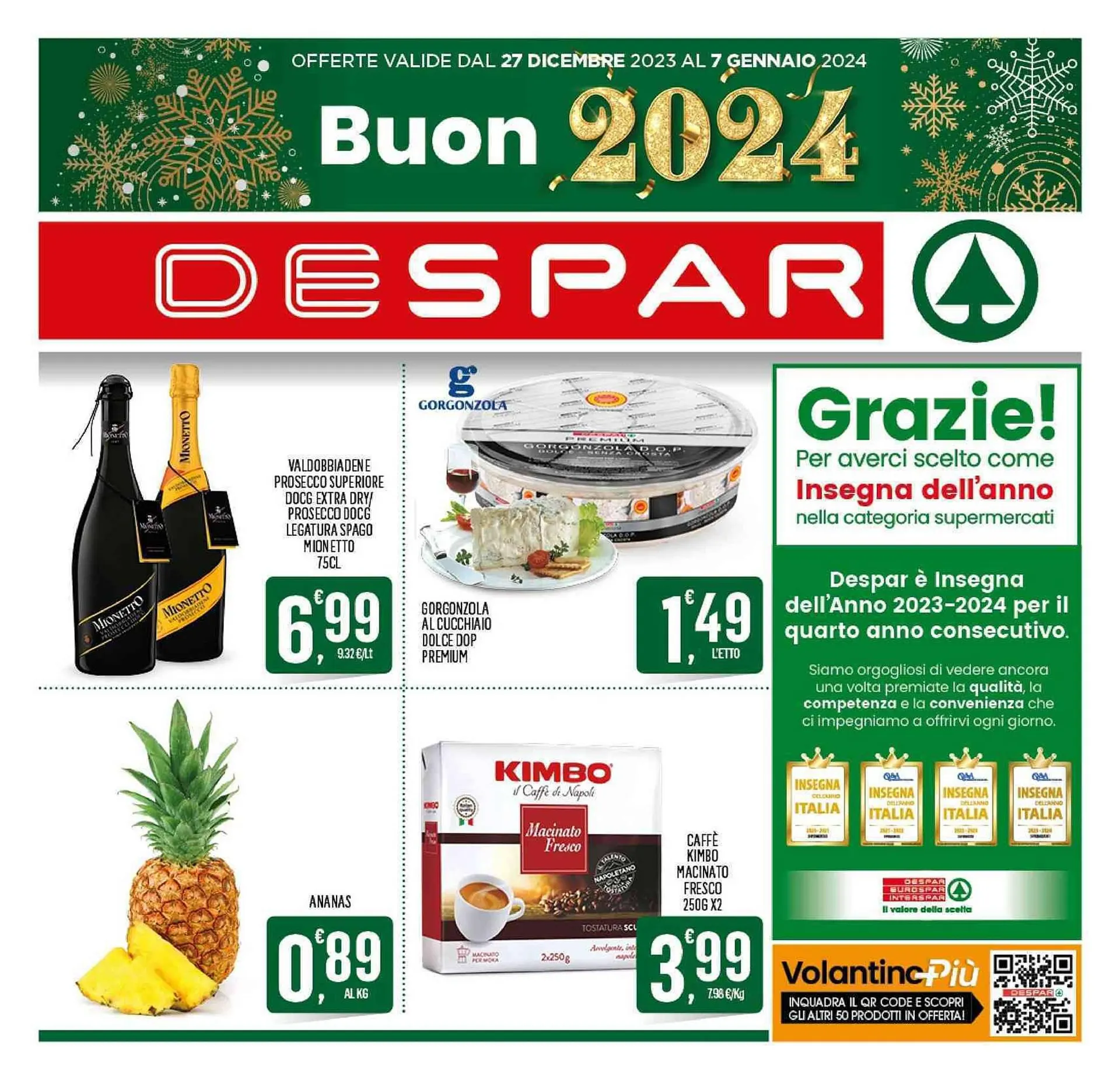 Volantino Despar da 27 dicembre a 7 gennaio di 2024 - Pagina del volantino 1