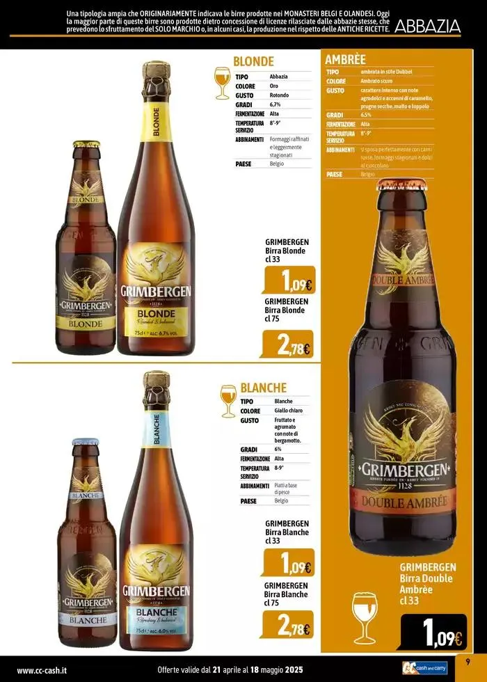 Carta birre 2025 da 22 aprile a 18 maggio di 2025 - Pagina del volantino 9