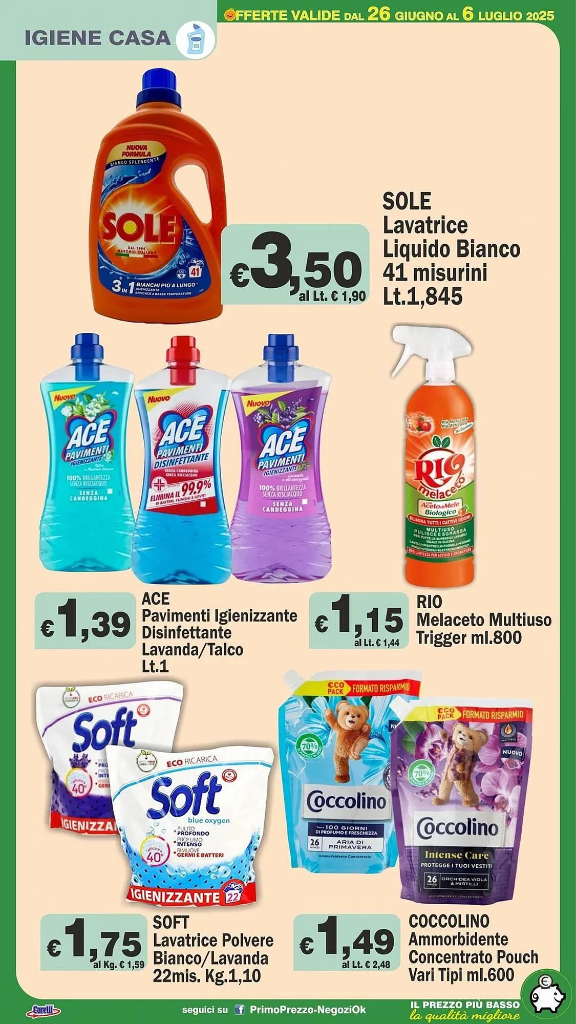 Volantino Primo Prezzo da 26 giugno a 6 luglio di 2025 - Pagina del volantino 19