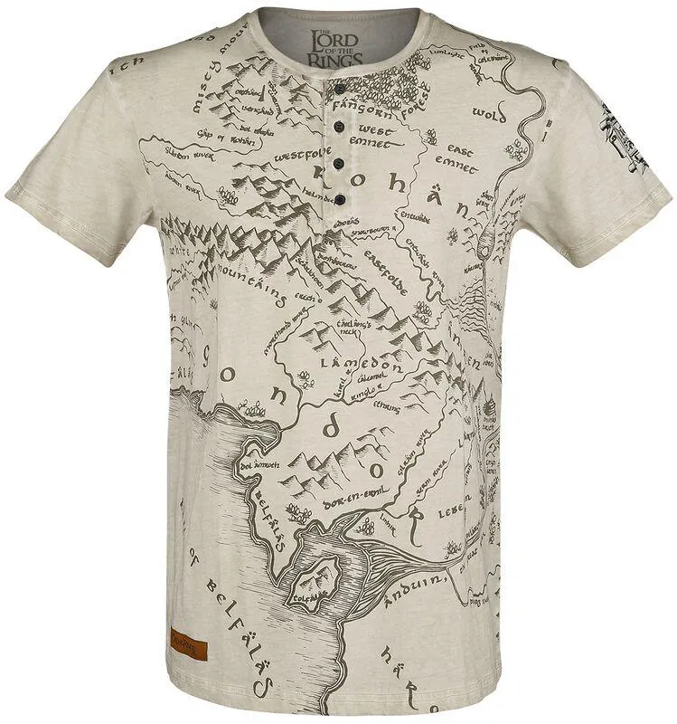 Middle Earth | T-Shirt | grigio | Il Signore Degli Anelli