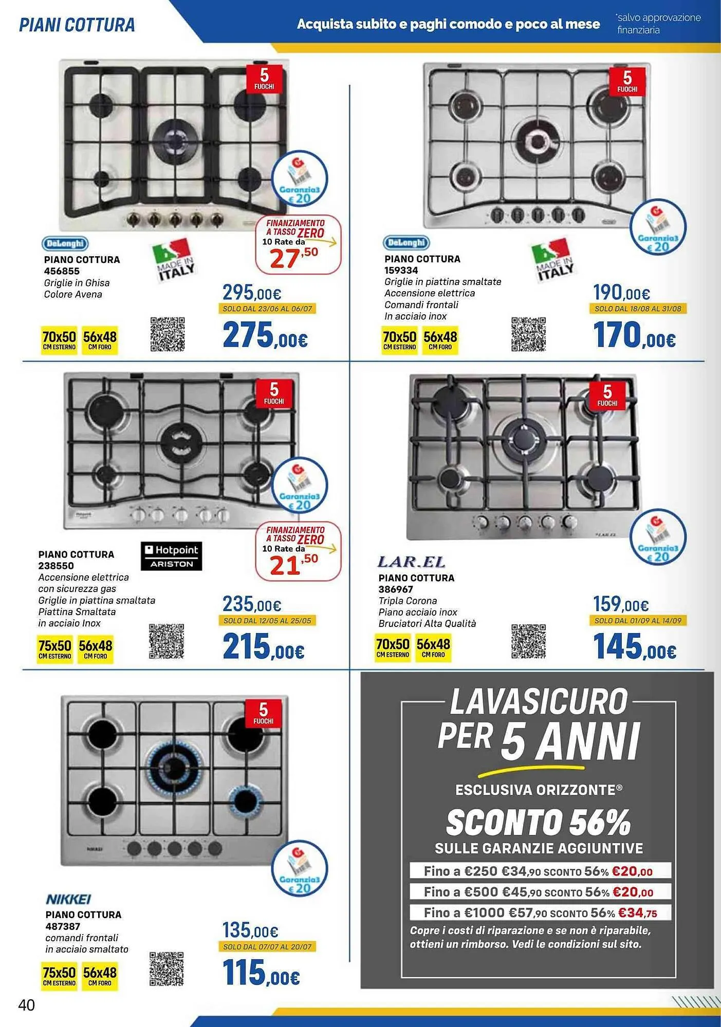 Volantino Orizzonte da 20 maggio a 31 ottobre di 2025 - Pagina del volantino 40