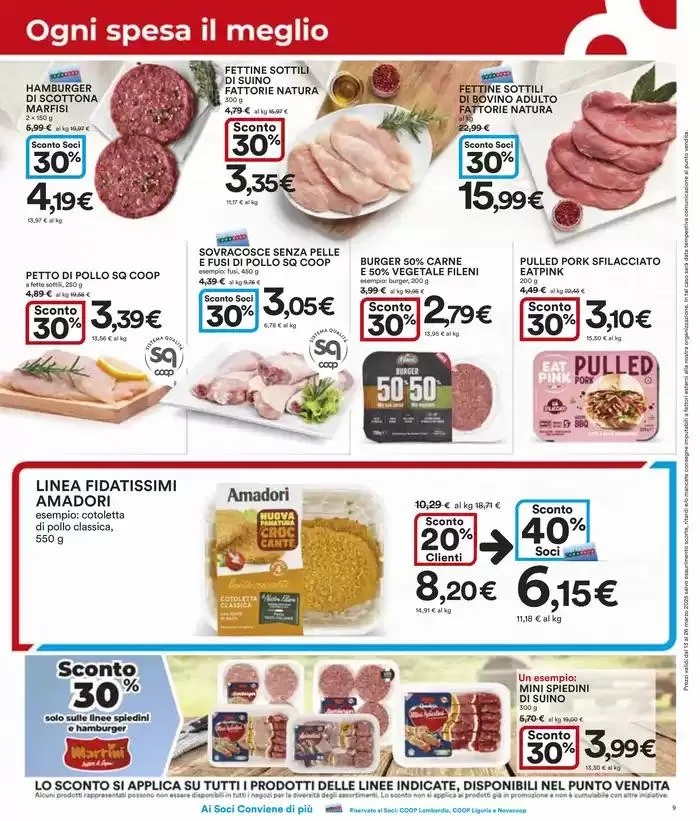 Sconti 30% - 40% - 50% da 13 marzo a 26 marzo di 2025 - Pagina del volantino 9