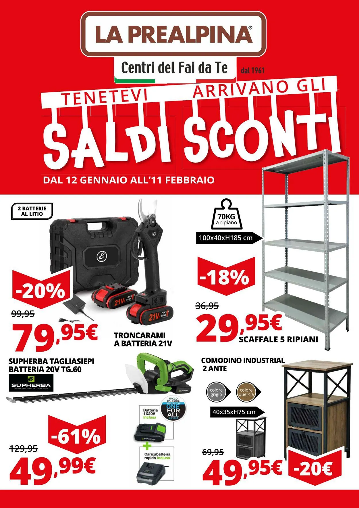 La Prealpina Volantino attuale da 11 gennaio a 25 gennaio di 2024 - Pagina del volantino 1