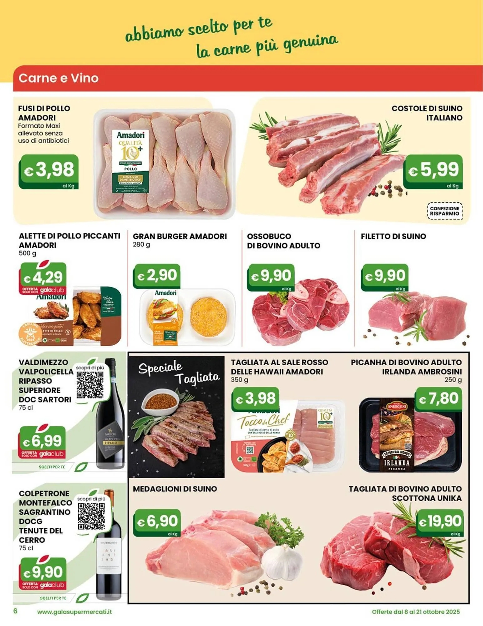 Volantino Gala Supermercati da 8 ottobre a 21 ottobre di 2025 - Pagina del volantino 6