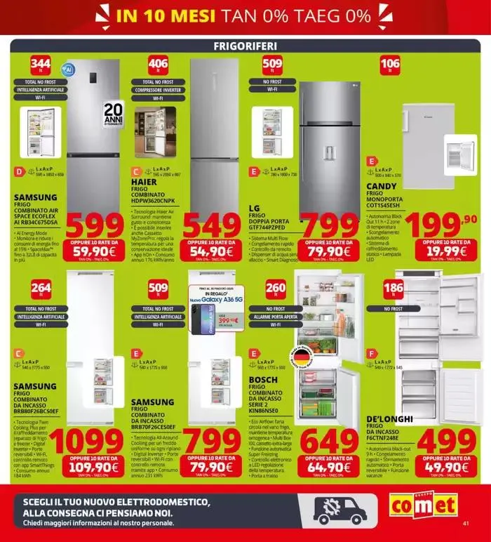 Zero scusa, tasso zero da Comet! da 3 aprile a 16 aprile di 2025 - Pagina del volantino 41