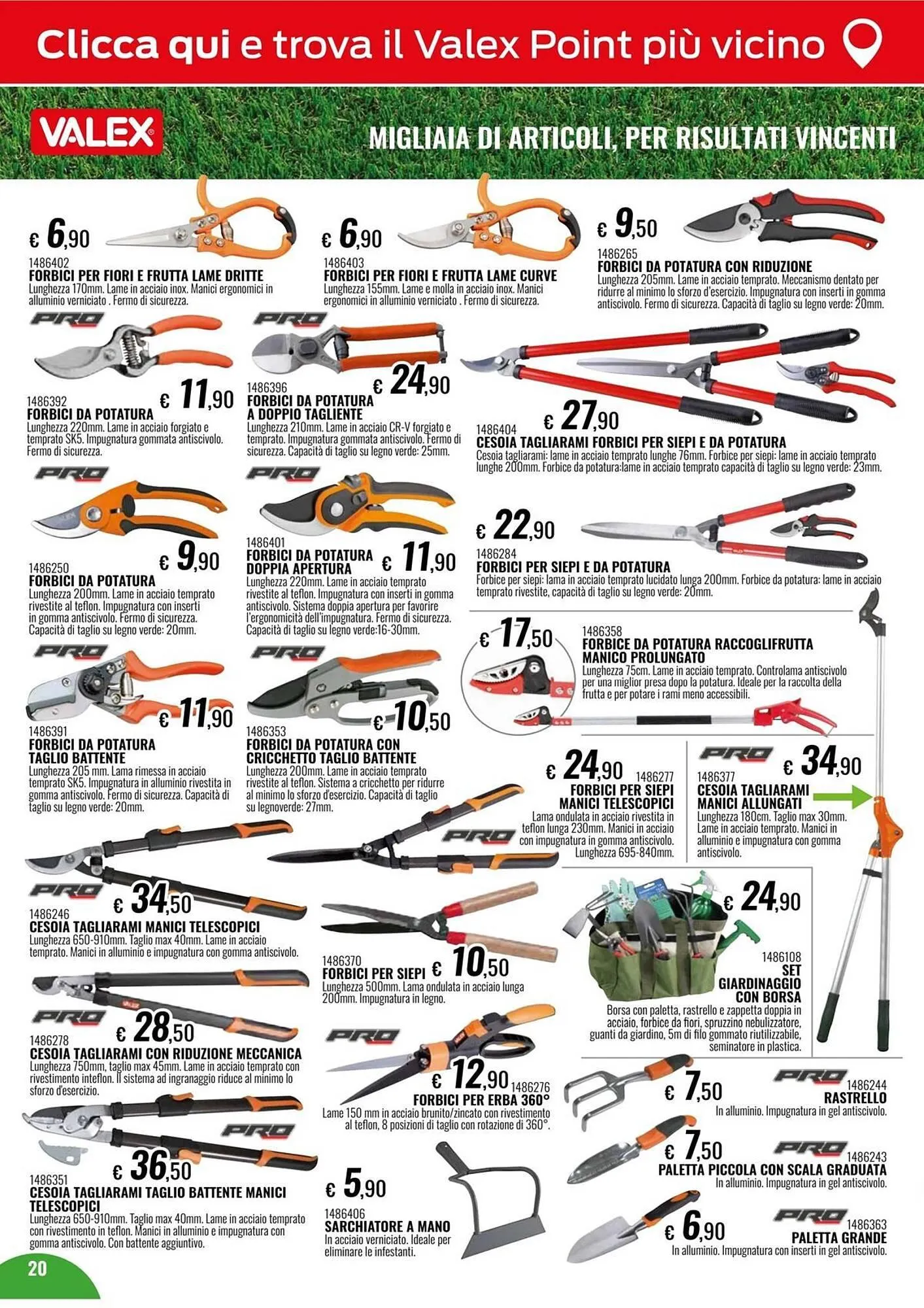 Volantino Valex da 5 marzo a 31 dicembre di 2025 - Pagina del volantino 20