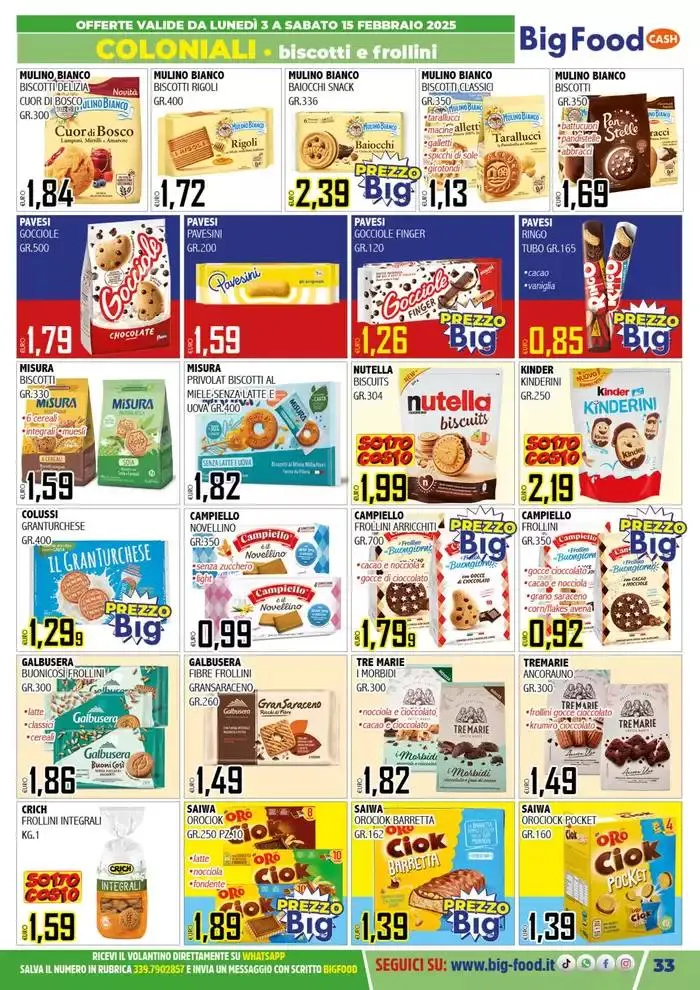 Carnevale innamorati della convenienza da 3 febbraio a 15 febbraio di 2025 - Pagina del volantino 33