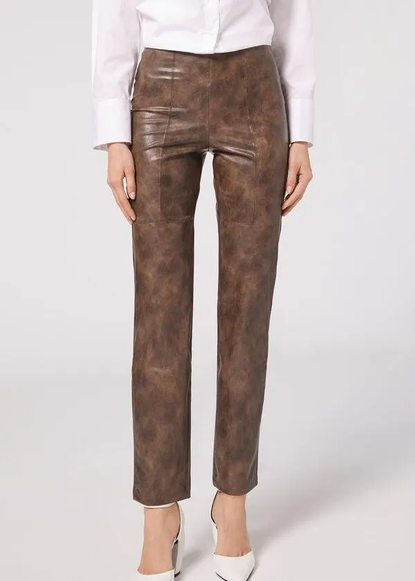 Pantaloni Termici Effetto Spalmato