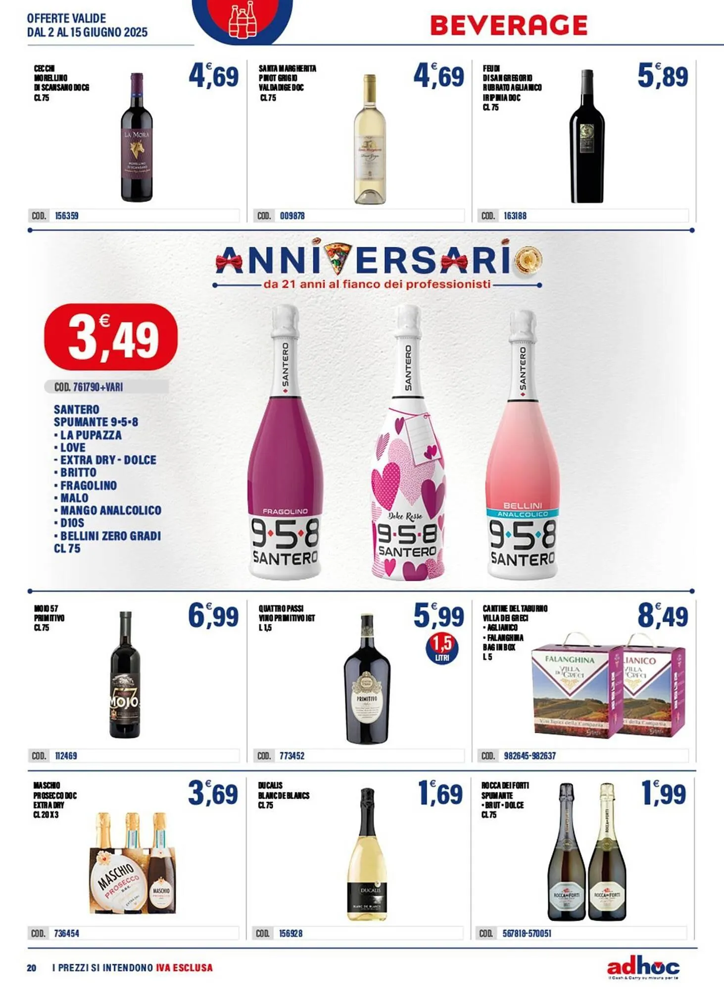 Volantino Adhoc da 2 giugno a 15 giugno di 2025 - Pagina del volantino 20