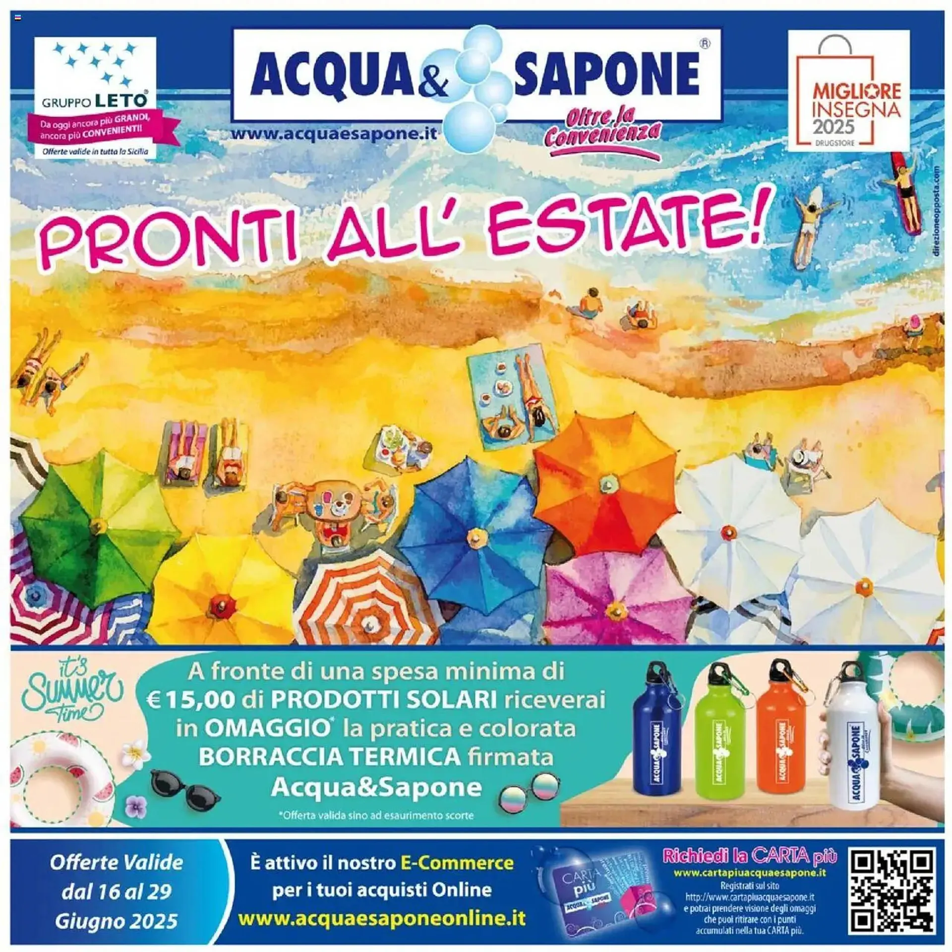 Volantino Acqua & Sapone da 16 giugno a 29 giugno di 2025 - Pagina del volantino 1