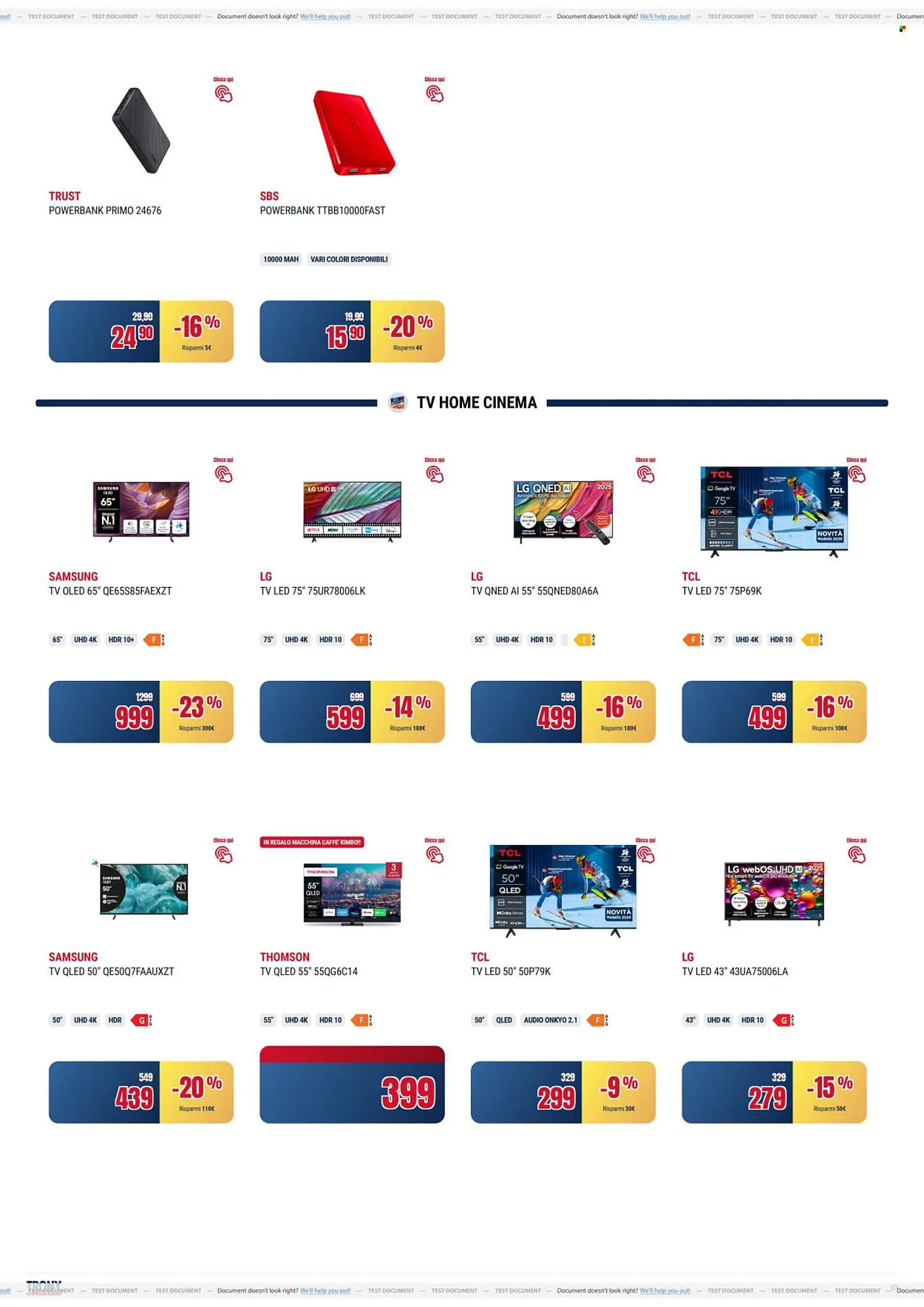 Volantino Trony da 16 aprile a 27 aprile di 2026 - Pagina del volantino 7