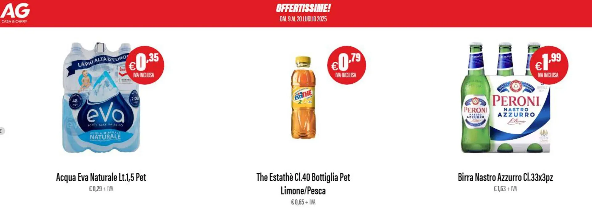 Volantino Ag Cash Carry da 10 luglio a 20 luglio di 2025 - Pagina del volantino 1