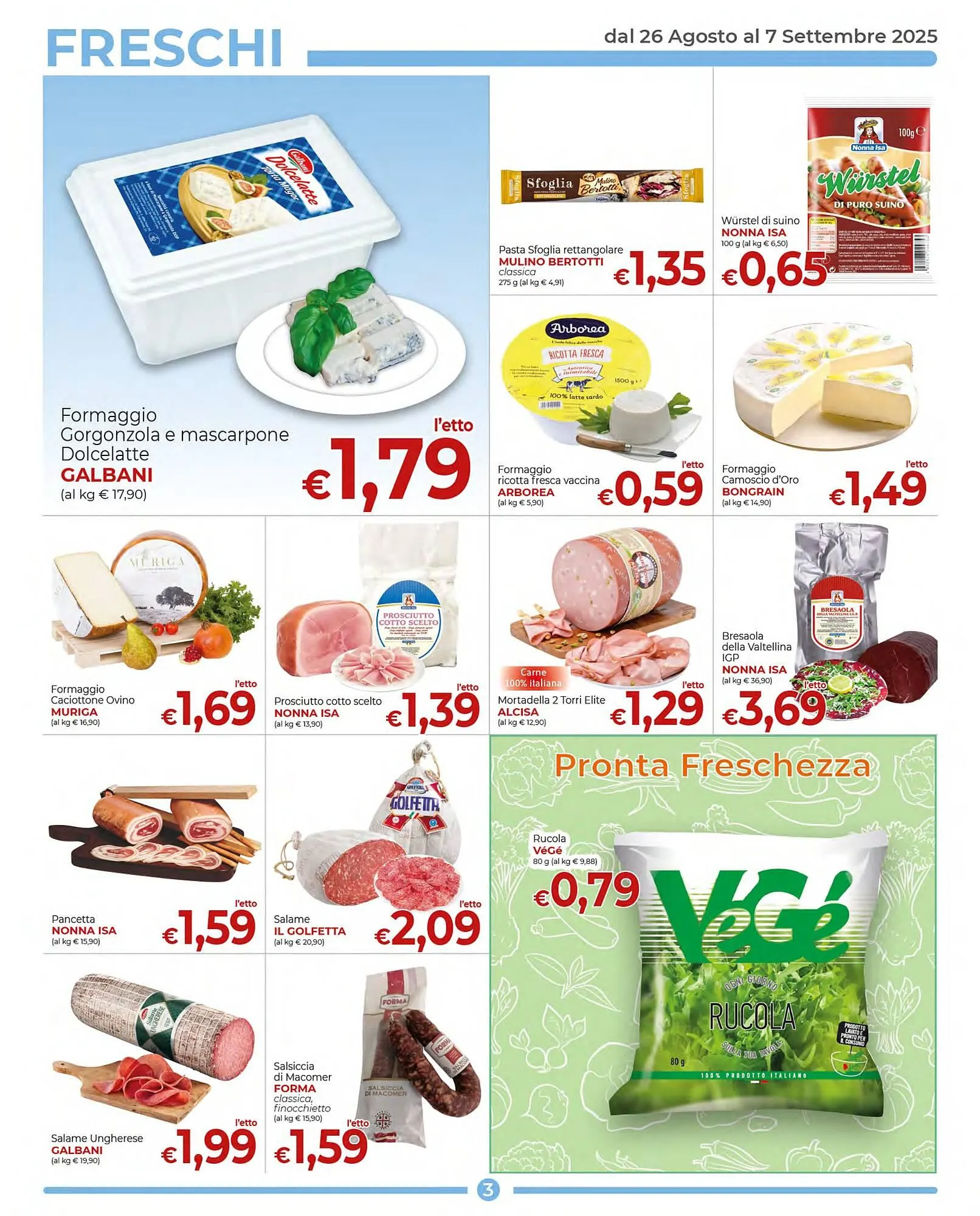 Volantino Supermercati Nonna Isa da 26 agosto a 7 settembre di 2025 - Pagina del volantino 3
