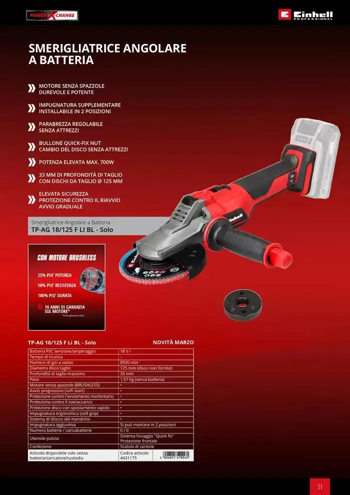 Elettroutensili 2025 da 11 febbraio a 31 dicembre di 2025 - Pagina del volantino 31