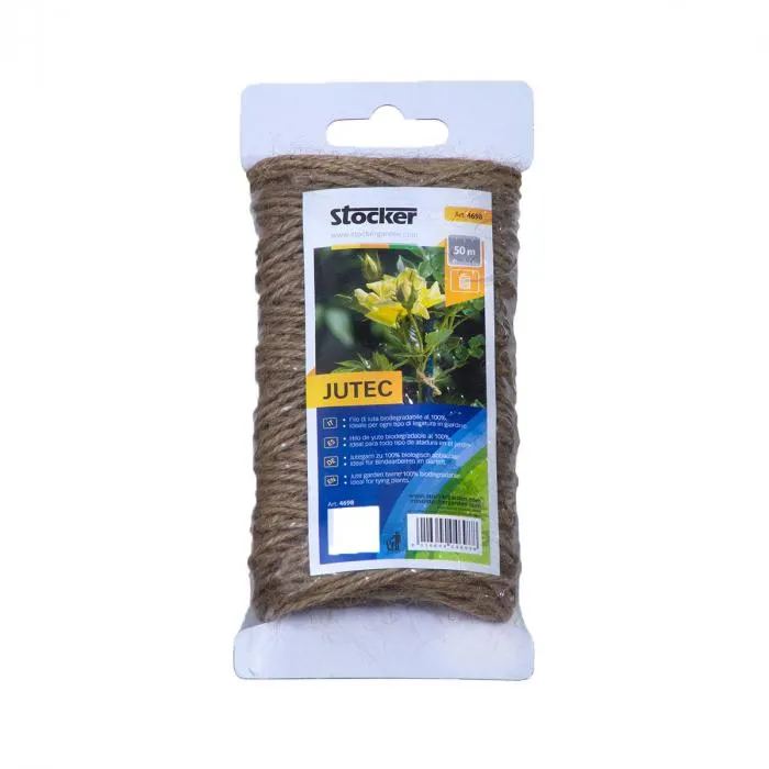 Filo in fibra di juta biodegradabile 50 m naturale