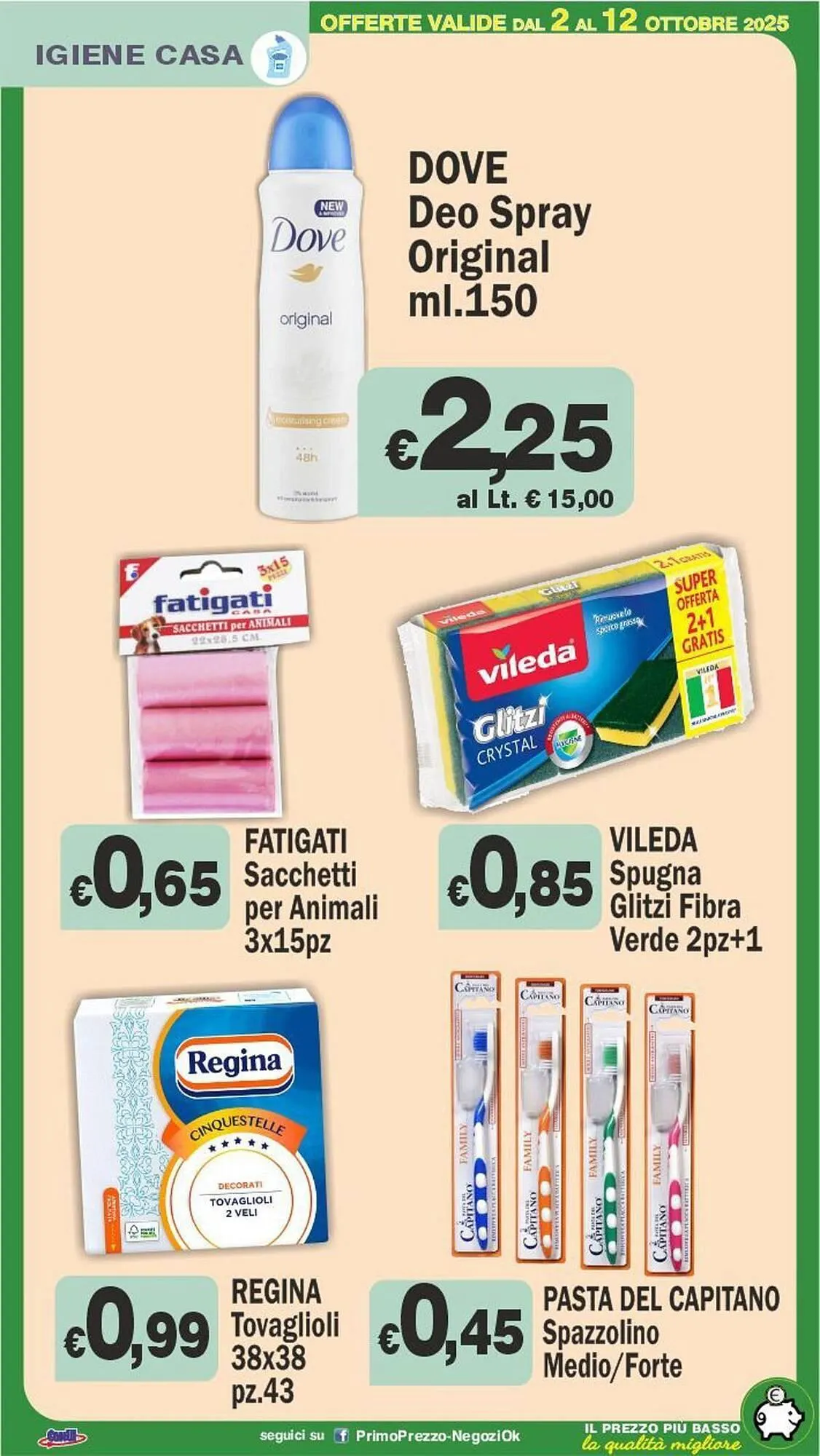 Volantino Primo Prezzo da 2 ottobre a 12 ottobre di 2025 - Pagina del volantino 19