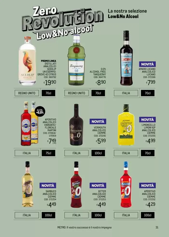 METRO SPIRITS ESTATE 2025 da 9 maggio a 27 agosto di 2025 - Pagina del volantino 31