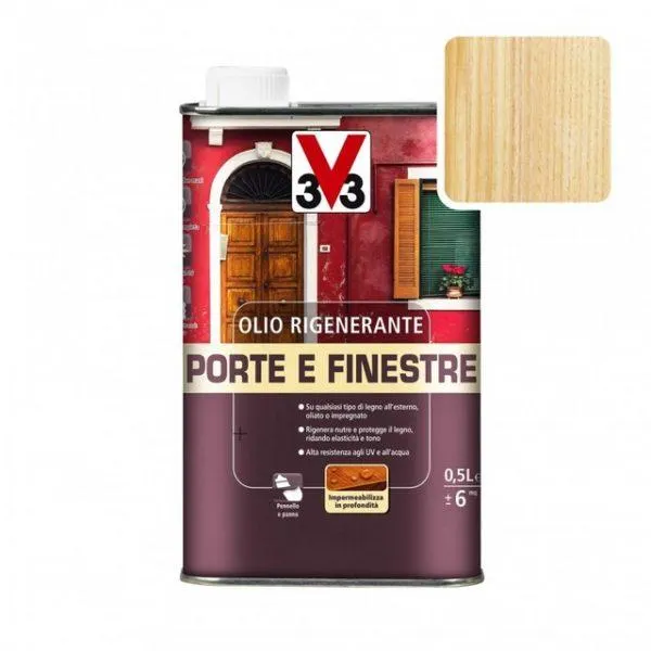 OLIO RIGENERANTE V33 PORTE E FINESTRE 500 ML