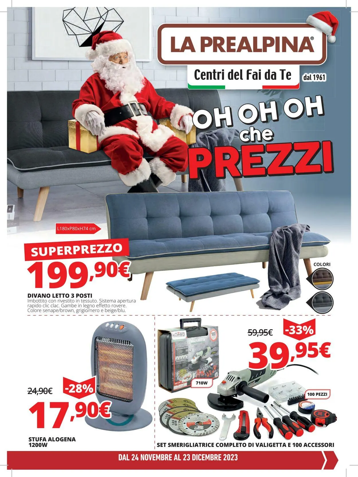 La Prealpina Volantino attuale da 16 dicembre a 30 dicembre di 2023 - Pagina del volantino 1