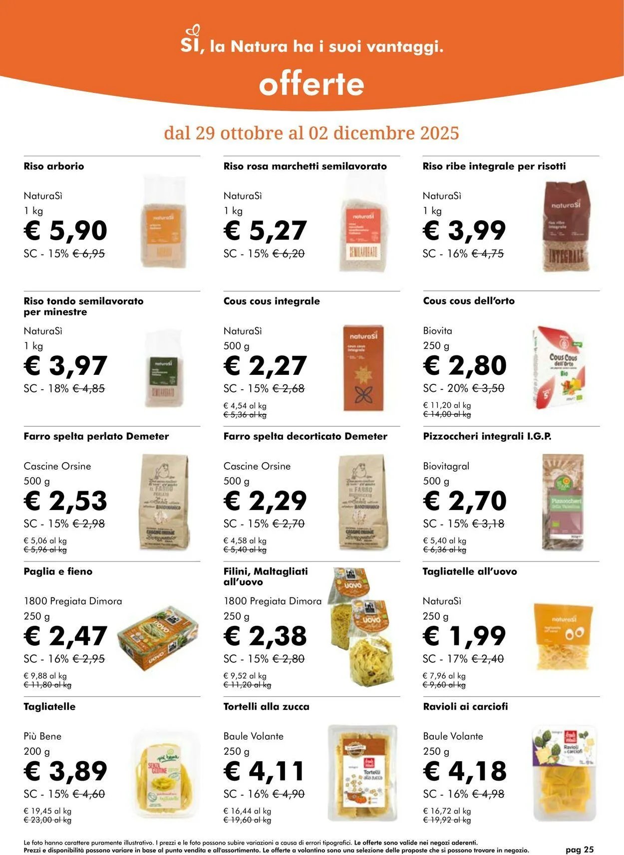 Natura Sì Volantino attuale da 1 gennaio a 15 gennaio di 2026 - Pagina del volantino 25