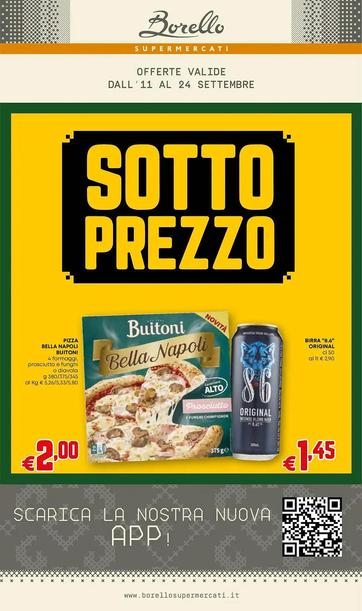 Volantino Borello Supermercati da 11 settembre a 24 settembre di 2025 - Pagina del volantino 1