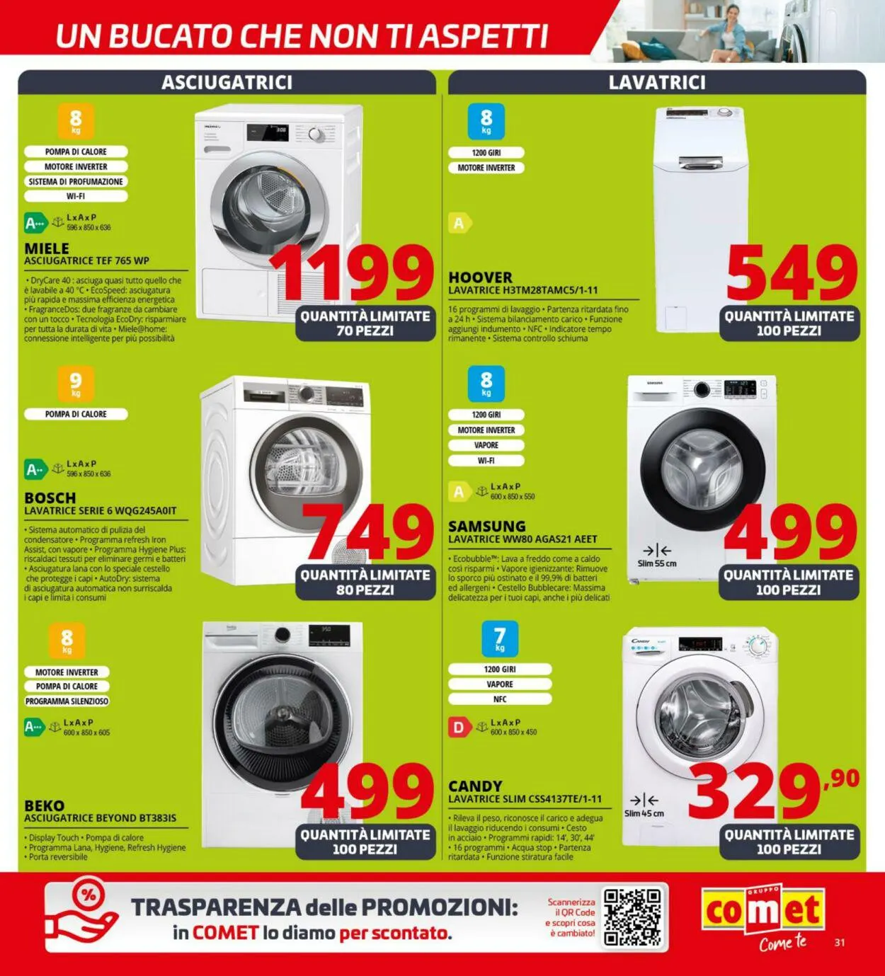 Comet Volantino attuale da 1 dicembre a 7 dicembre di 2023 - Pagina del volantino 31