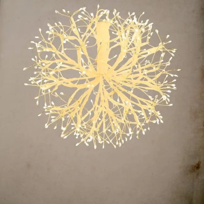 Sfera luminosa 384 lampadine led bianco caldo L 3 m x H 300 cm