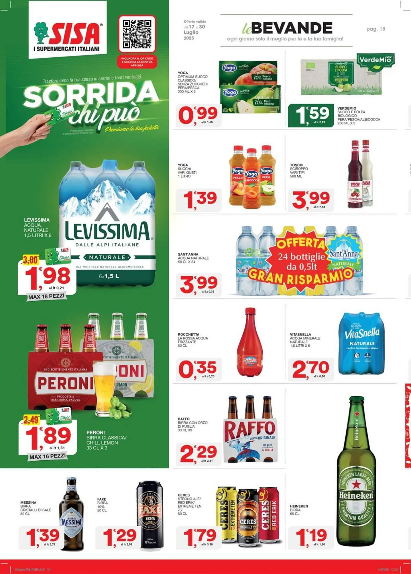 Volantino Sisa da 17 luglio a 30 luglio di 2025 - Pagina del volantino 18