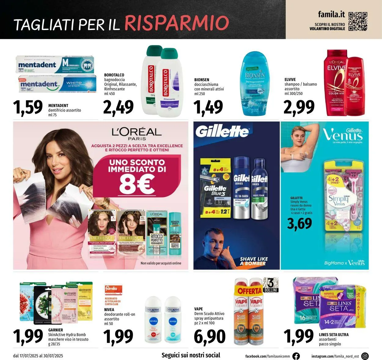 Famila Volantino attuale da 17 luglio a 30 luglio di 2025 - Pagina del volantino 22