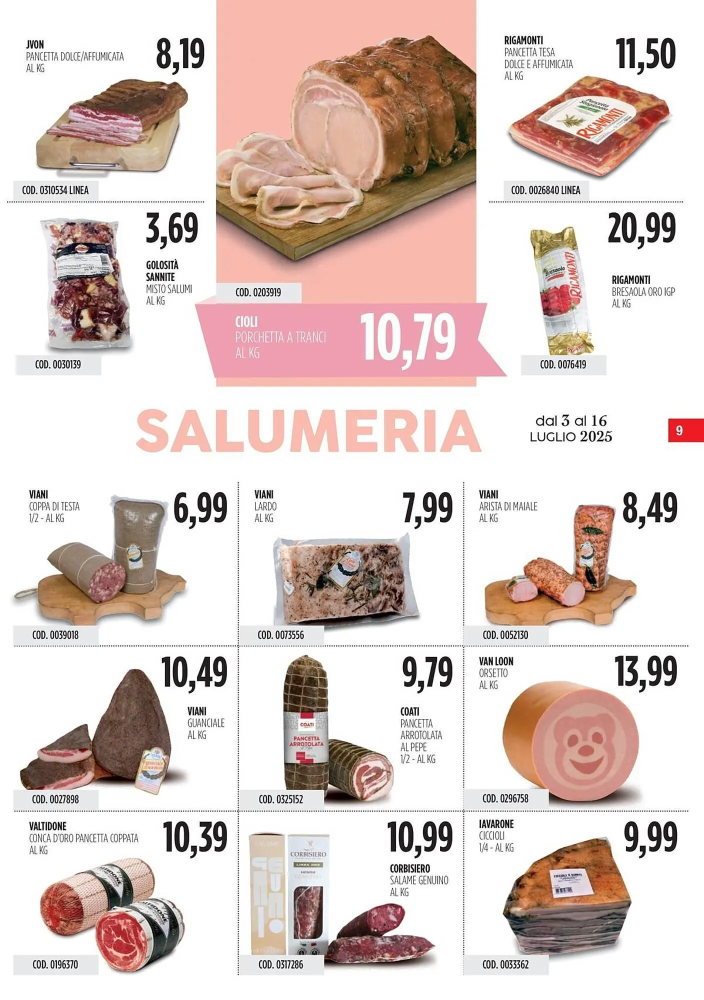 Volantino Carico Cash & Carry da 3 luglio a 16 luglio di 2025 - Pagina del volantino 9