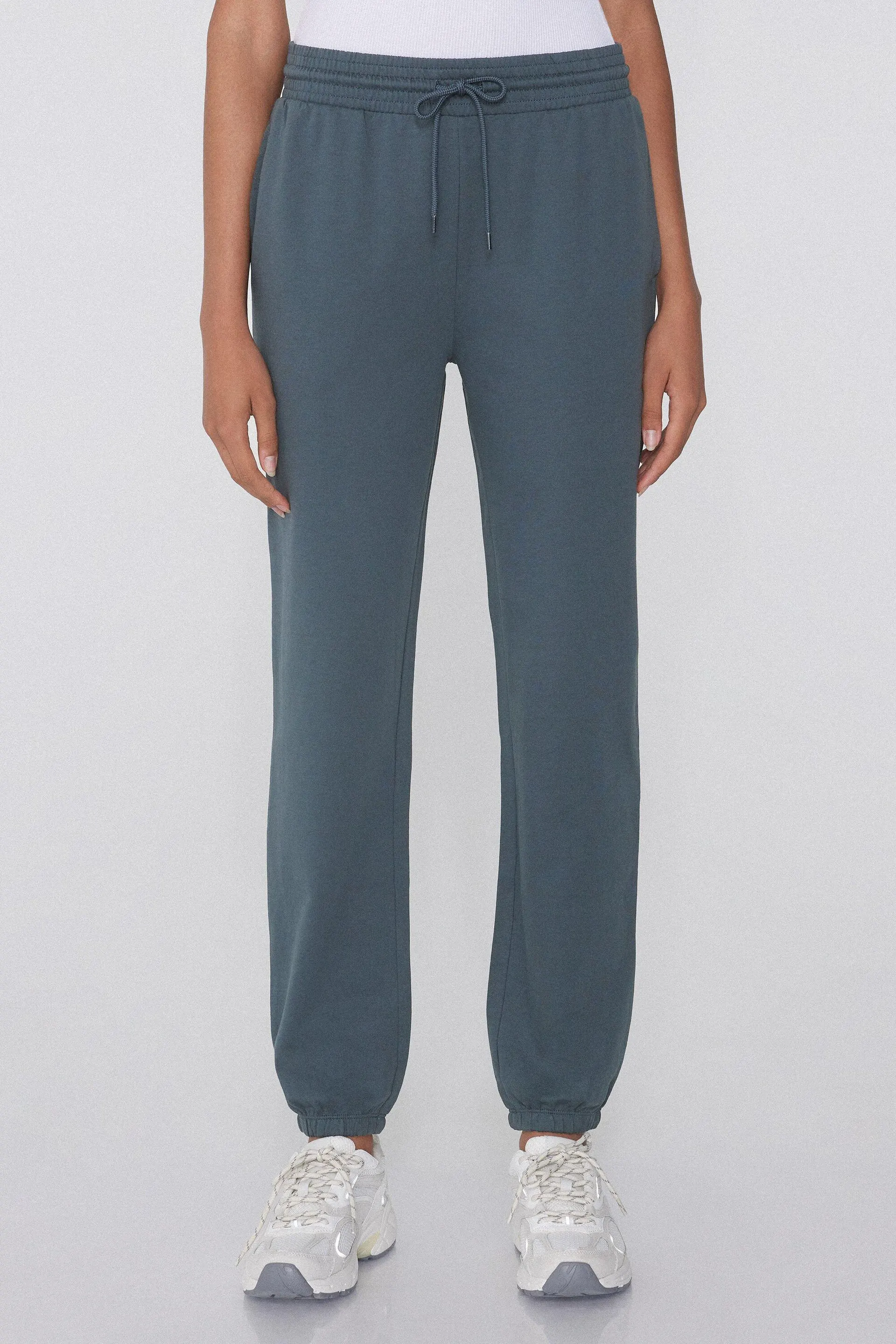 Jogger con Tasche a Filetto e Coulisse