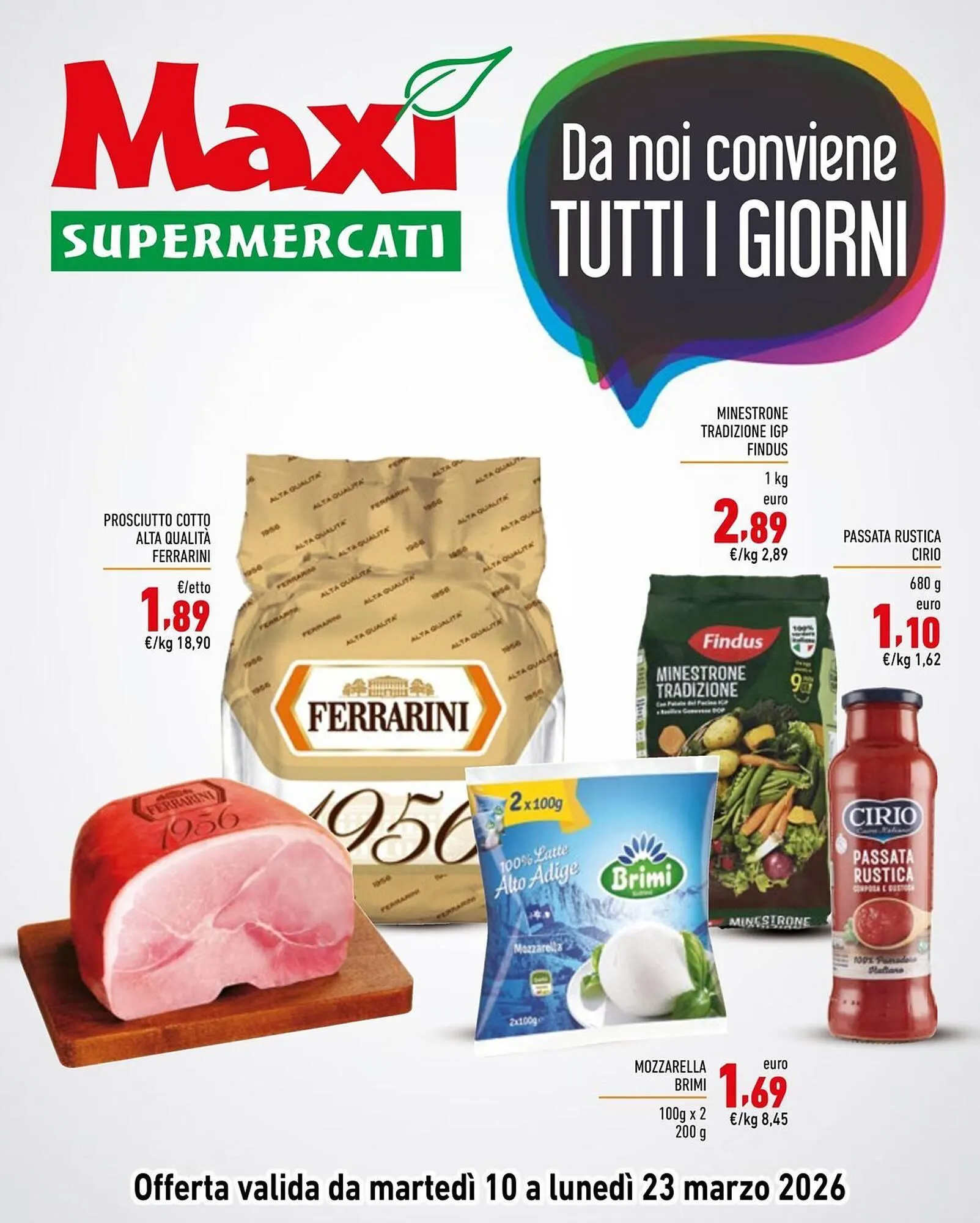 Volantino Maxi Supermercati da 10 marzo a 23 marzo di 2026 - Pagina del volantino 1