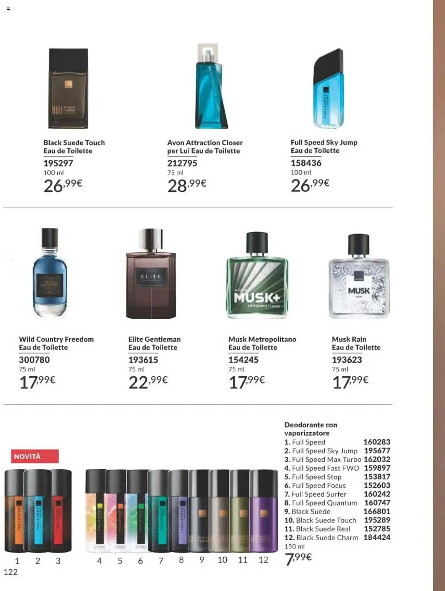 Catalogo Avon da 1 ottobre a 31 ottobre di 2025 - Pagina del volantino 122