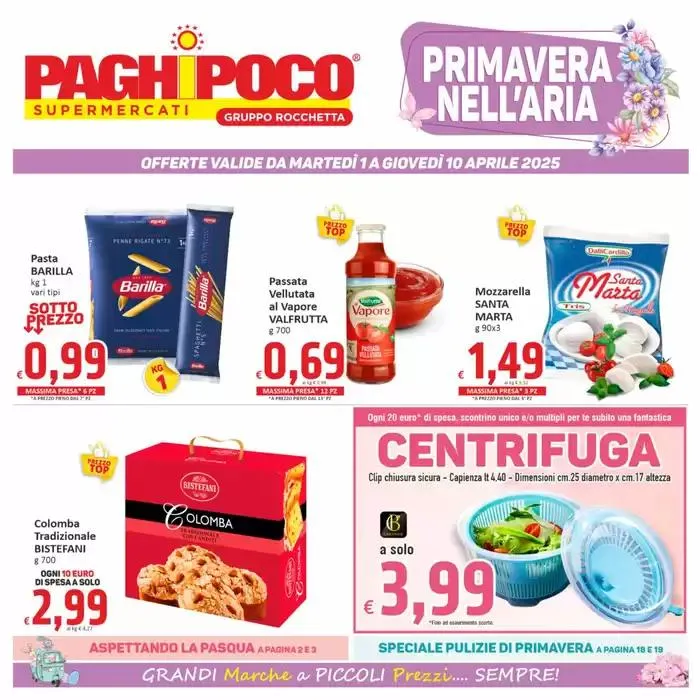 Primavera nell'aria da 1 aprile a 10 aprile di 2025 - Pagina del volantino 1