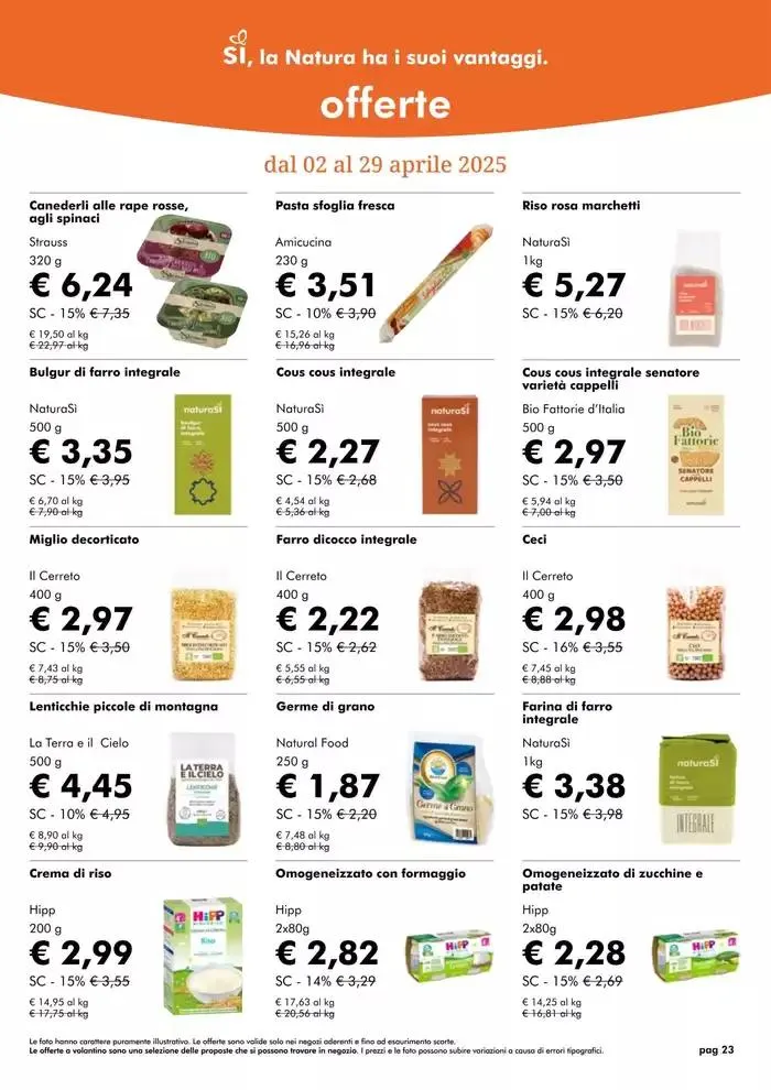 Offerte Aprile 2025 da 1 aprile a 30 aprile di 2025 - Pagina del volantino 23