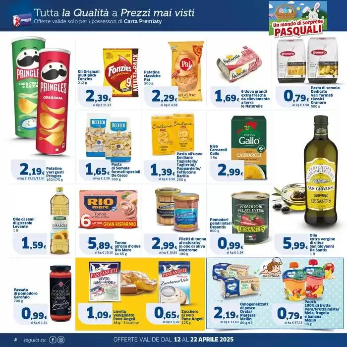 Un mondo di sorprese Pasquali da 15 aprile a 22 aprile di 2025 - Pagina del volantino 8